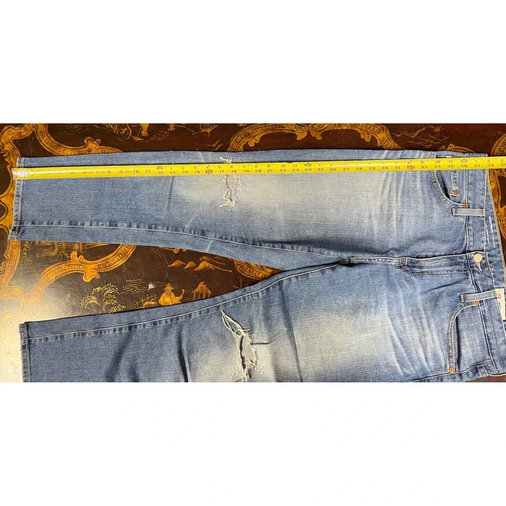 AG Adriano Goldschmied Ex Boyfriend Slouchy Slim Distressed Ankle Jeans Size 28R